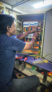Socket panel installation