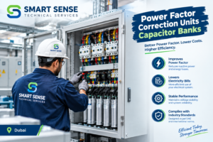 Power factor correction units and capacitor bank installation in Dubai
